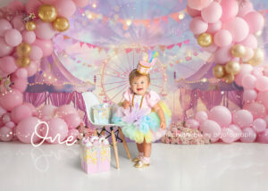 Studio under the Big Top! | Baby milestone session